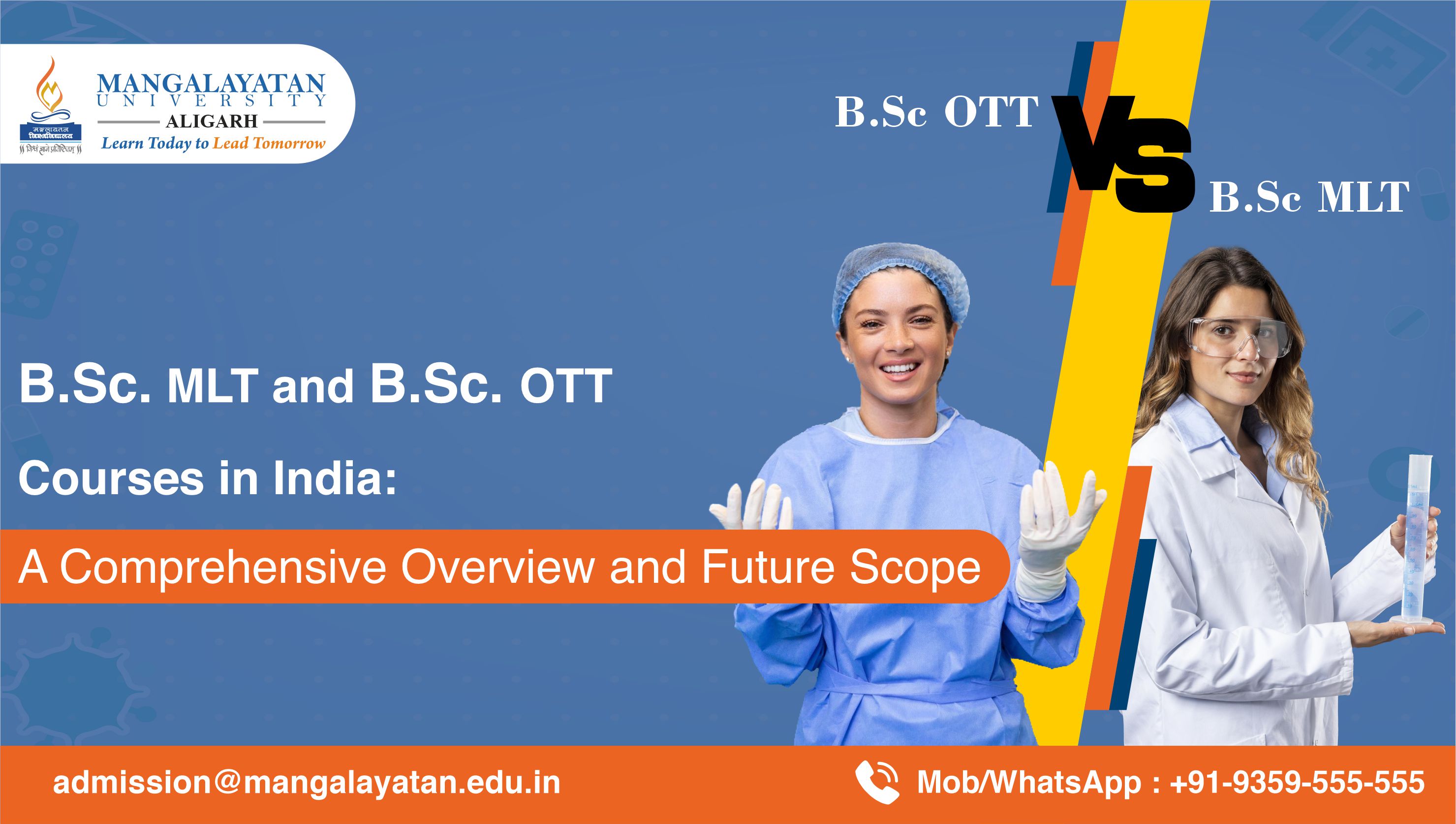 B.Sc. MLT And B.Sc. OTT Courses In India: A Comprehensive Overview And ...