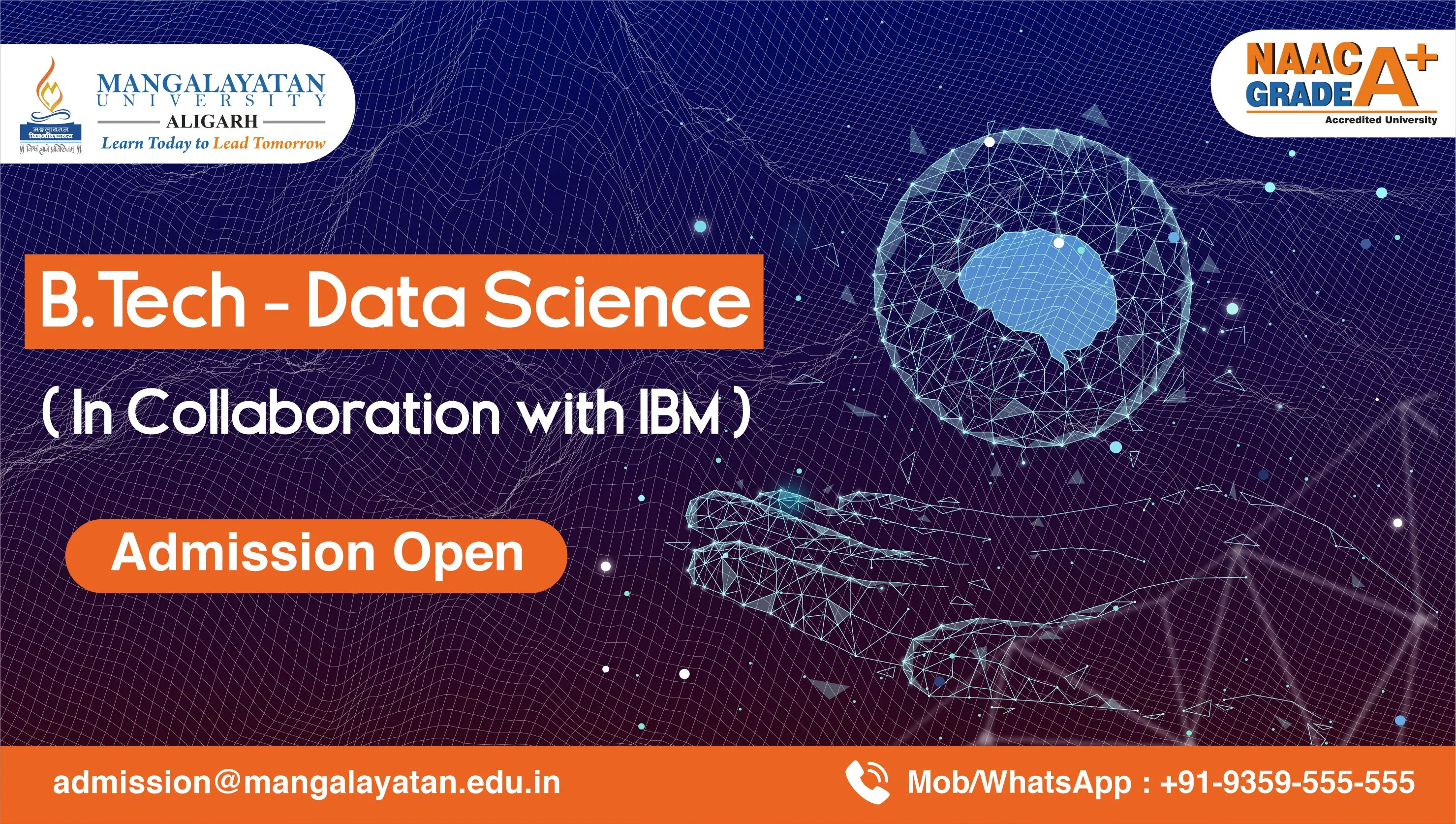 Btech Data Science Admission